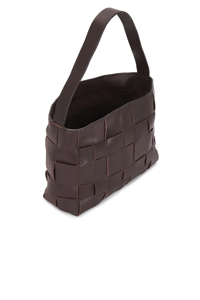 St. Agni Woven Mini Tote in Chocolate, photo 4 of 4 from REVOLVE (Canada)