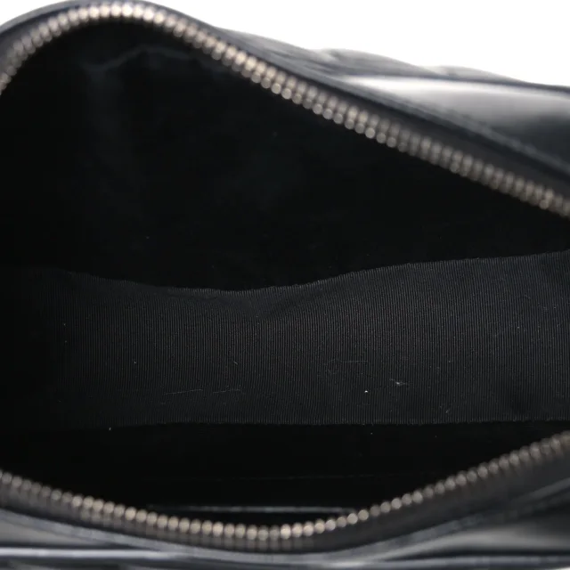 Saint Laurent Matelasse Monogram Lou Camera Bag Black in Black Calfskin from FASHIONPHILE, photo 5 of 10
