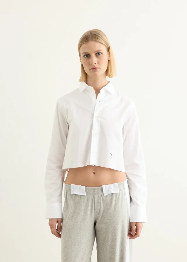 HOMMEGIRLS Original Cropped Shirt in White from Incu, photo 1 of 1