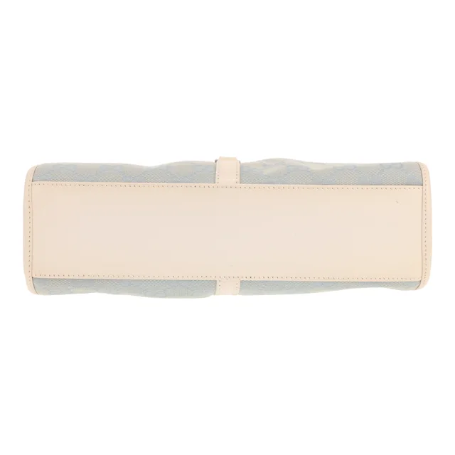 Gucci handbag in blue GG Supreme canvas and white leather in White Canvas from Collector Square, photo 3 of 3