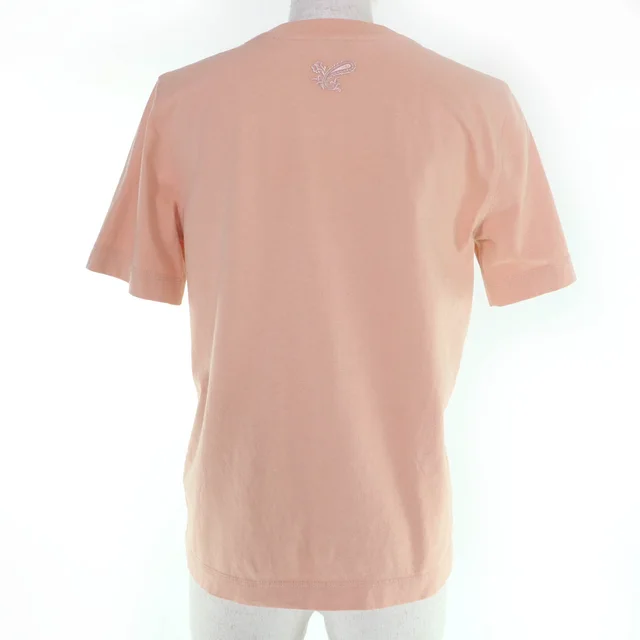 Burberry Logo Cotton T-shirt in Pink Cotton from LuxUness, photo 2 of 2
