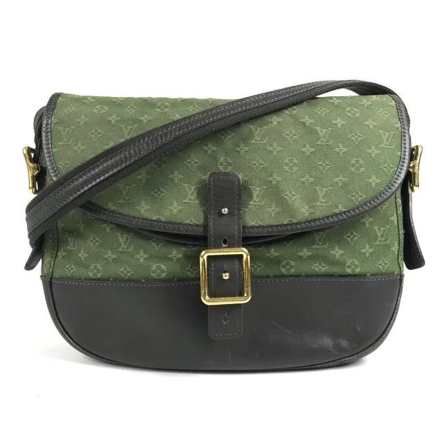 Louis Vuitton Shoulder Bag Belanger Monogram Mini Canvas Khaki in Green Canvas from The Reluxe
