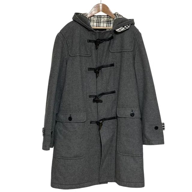 Burberry Black Label Quilted Melton Coat in Black from LuxUness