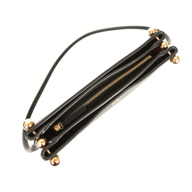 Chanel "Chic Studs" Clutch Bag Black Lambskin Gold Hardware in Black Lambskin from Madison Avenue Couture, photo 8 of 11