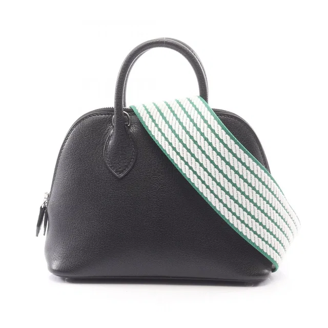 Hermès Handbag Bolide 1923 Mini 2-Way Black Leather in Black Leather from The Reluxe