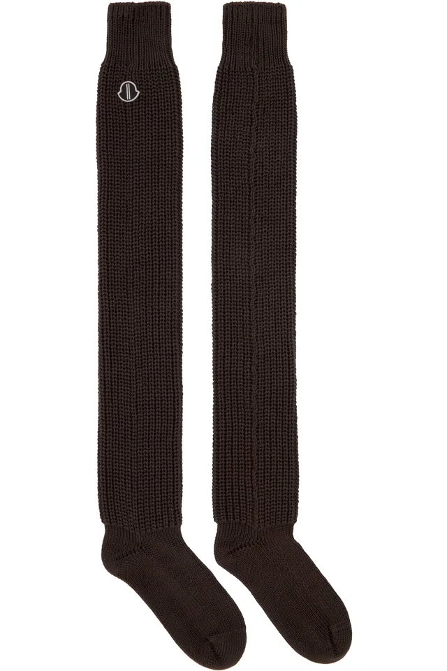 Moncler + Rick Owens Gray Hiking Socks, image 1 of 1 from SSENSE
