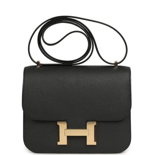 Hermès Constance 18 Plomb Epsom Permabrass Hardware in Epsom leather from Madison Avenue Couture