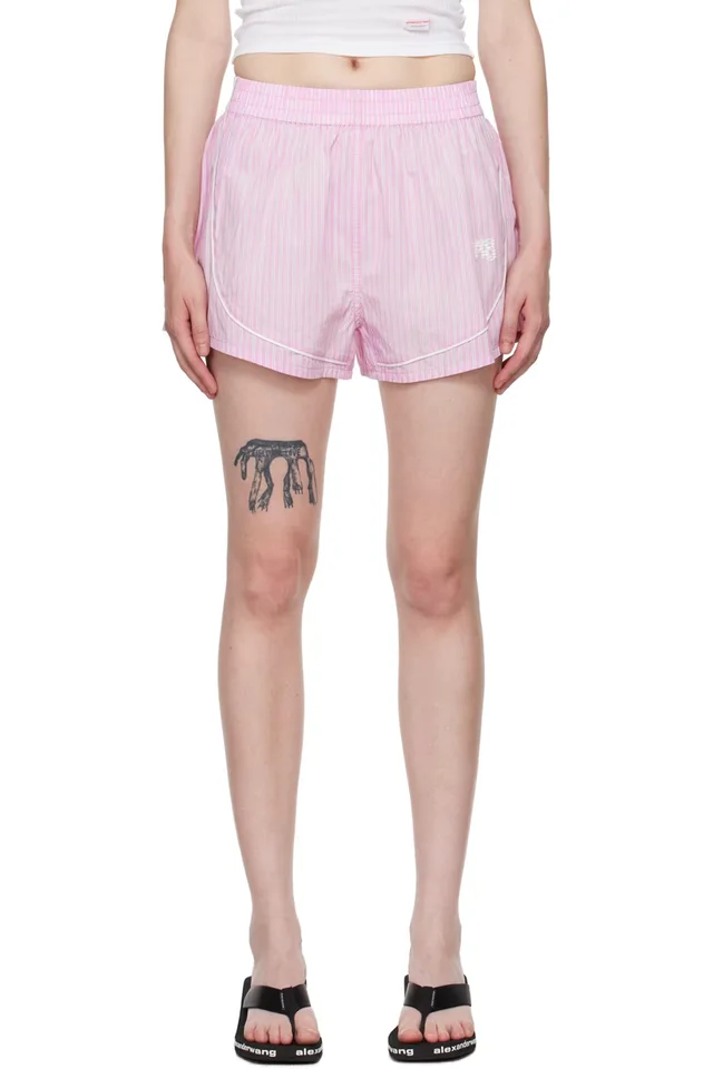 alexanderwang.t Pink Track Shorts, image 1 of 1 from SSENSE