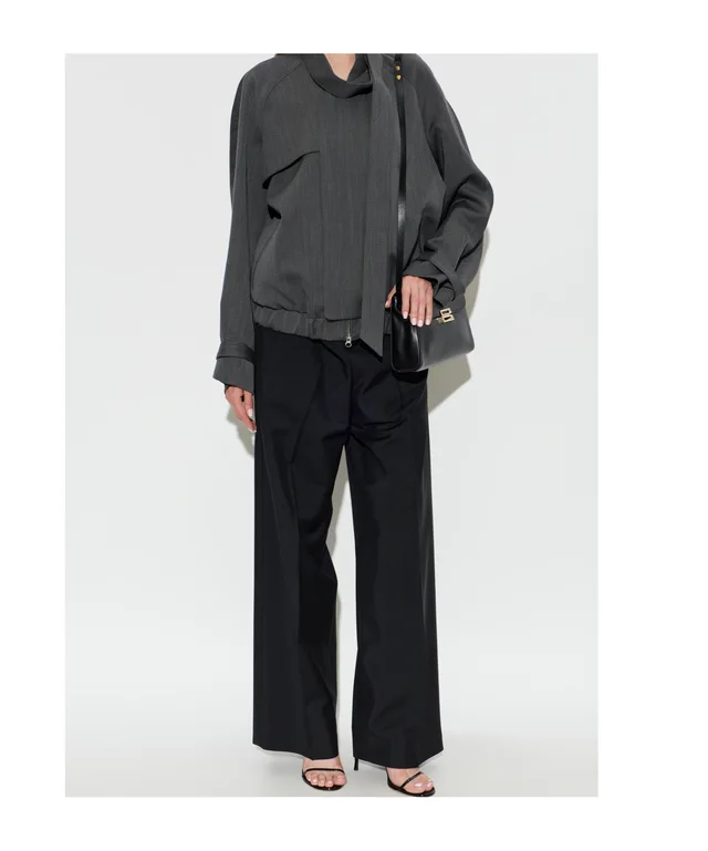 Victoria Beckham Scarf-Collar Zip Jacket, photo 3 of 4 from SENSER