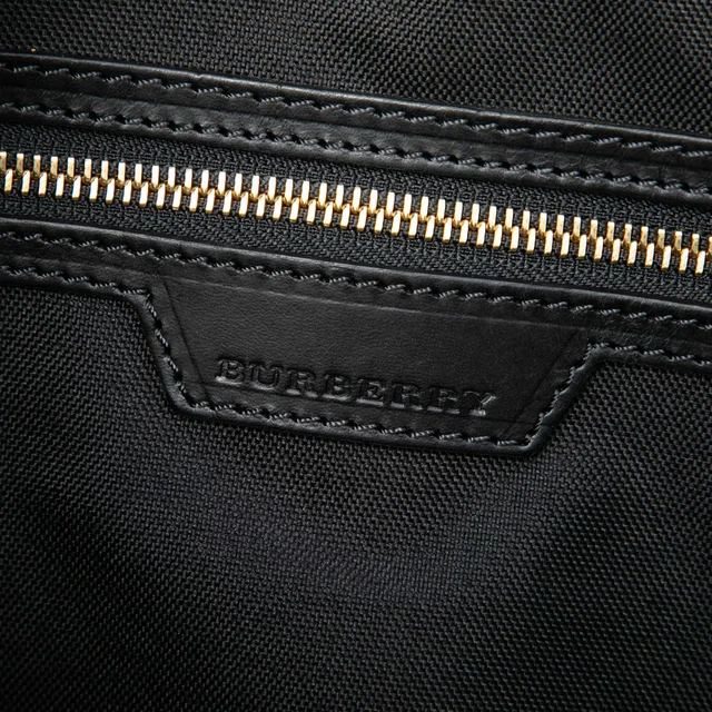 Beige Burberry Haymarket Check Nylon Business Bag in Beige Nylon from Designer Revival, photo 5 of 6