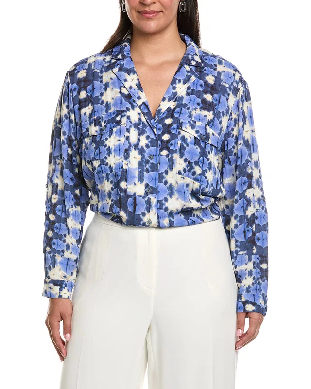 NIC+ZOE Plus Shibori Stone Shirt, image 1 of 1 from Rue La La