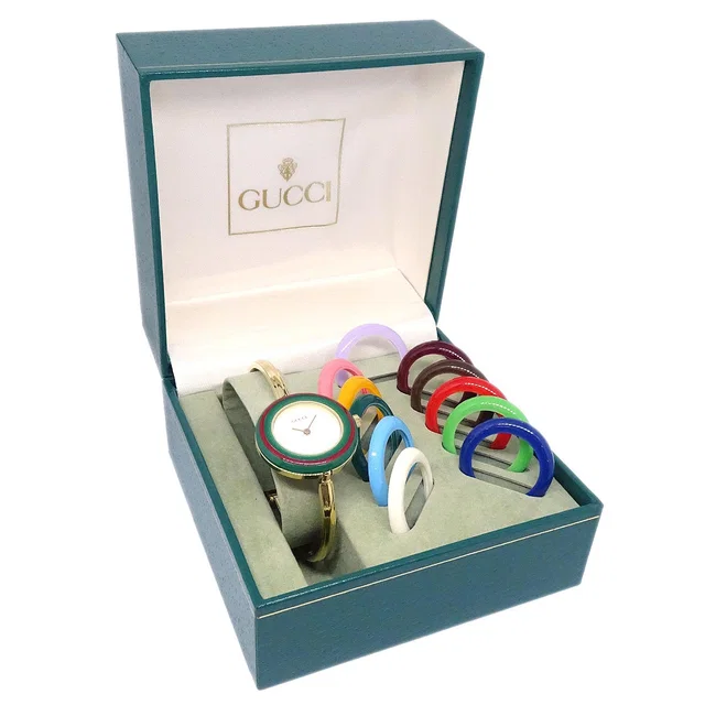 Gucci 11/12.2 Change Bezel Chameleon Quartz Watch SS from AMORE Vintage Tokyo
