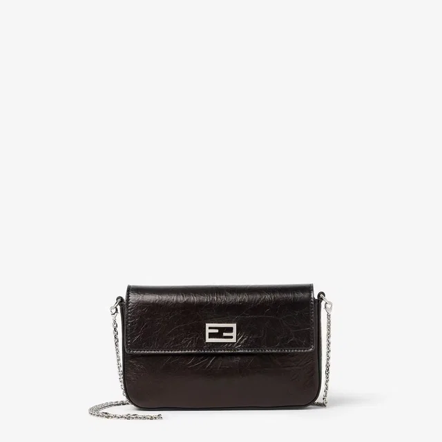 Fendi H26 Crossbody Bag — Black Leather in Black Leather from HEWI