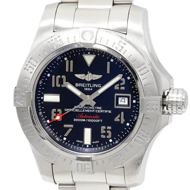 Breitling Black Dial Avenger II Seawolf Watch A17331 in Black from LuxUness
