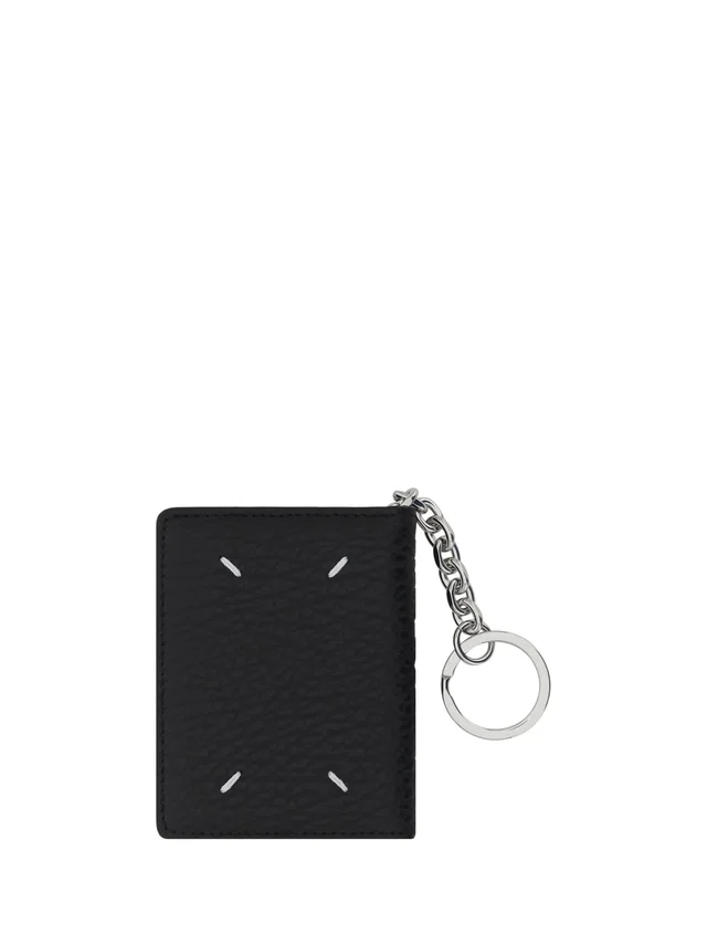 Maison Margiela Calfskin Card Case — Black Calf Leather Bos Taurus Cases in Black Calfskin from HEWI