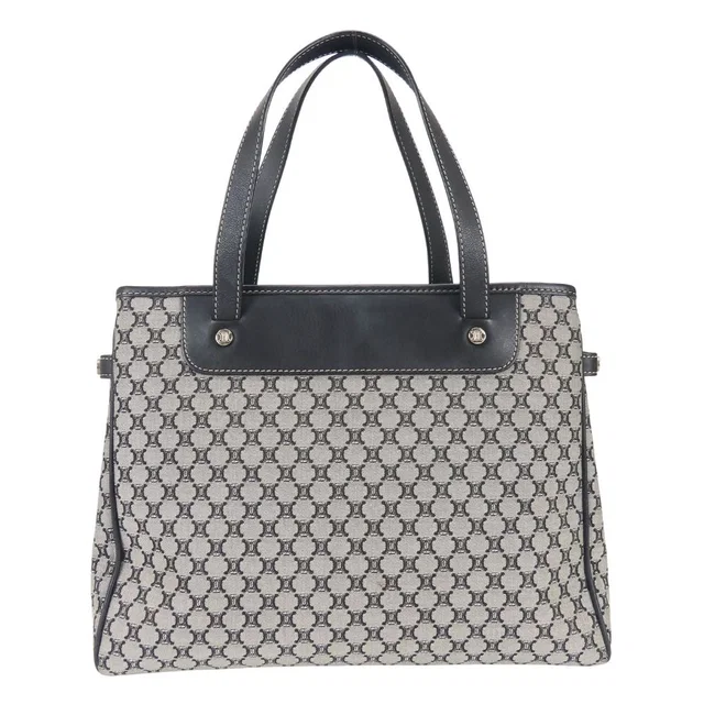 Celine Tote Bag Macadam Gray Black Simple Daily in Black from The Reluxe