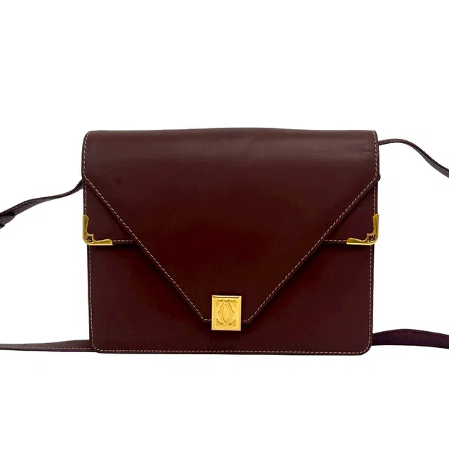 Cartier Must Line Leather Shoulder Bag in Leather from LuxUness