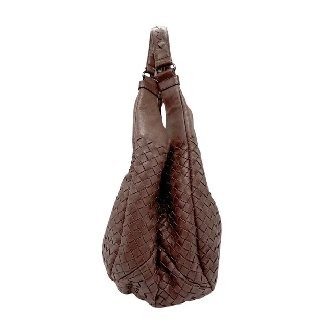 Bottega Veneta Intrecciato Bag Leather Brown Shoulder in brown|red Woven leather from Poshmark, photo 1 of 1