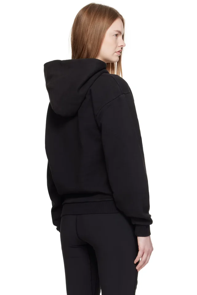 Coperni Black Slogan Hoodie, photo 3 of 4 from SSENSE