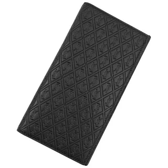Saint Laurent 2-fold long wallet Black653820 Leather in Leather from GALLERY RARE