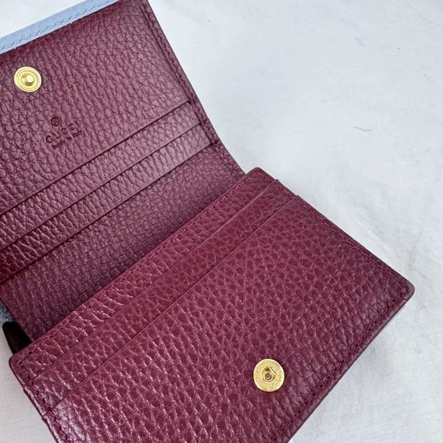 Gucci GG Marmont Card Holder in Calfskin leather, Leather, Metal from Reowned, photo 3 of 7