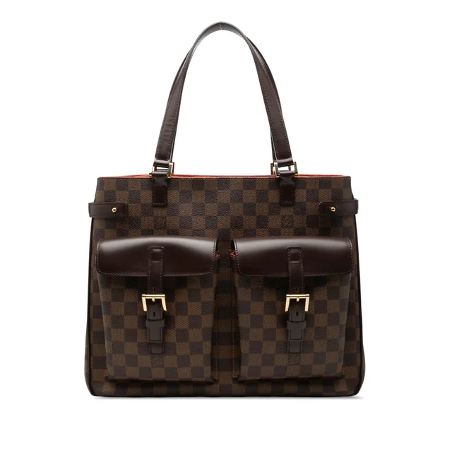 Brown Louis Vuitton Damier Ebene Uzes Tote Bag in Brown Canvas from Designer Revival, photo 1 of 1