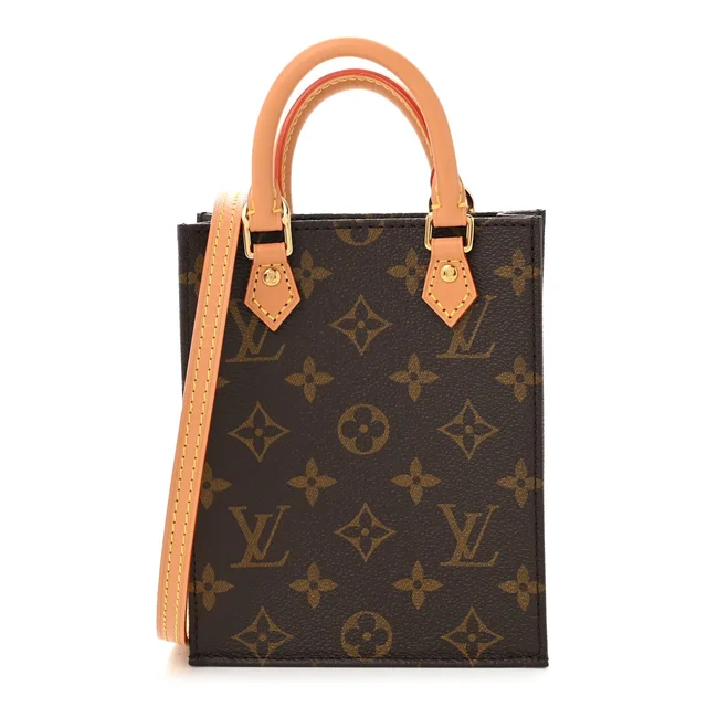 Louis Vuitton Petit Sac Plat Monogram Coated Canvas Bag - Brown in Brown Coated canvas from H&T