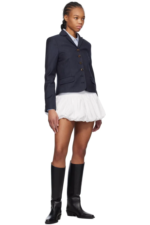 The Garment White Cyprus Balloon Miniskirt, photo 4 of 4 from SSENSE