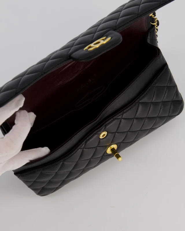 Chanel Medium Classic Double Flap Bag in Black Lambskin from Sellier, photo 16 of 19