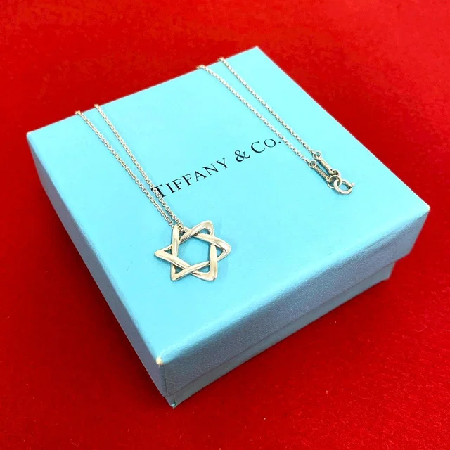 Tiffany & Co. Vintage Star of David Necklace 925 Sterling Silver Pendant in Silver from The Reluxe