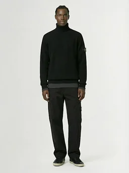 Stone Island Crew neck sweatshirt with long sleeves in 50% Wool, 50% Polyamide, photo 2 of 4 from LUISAVIAROMA