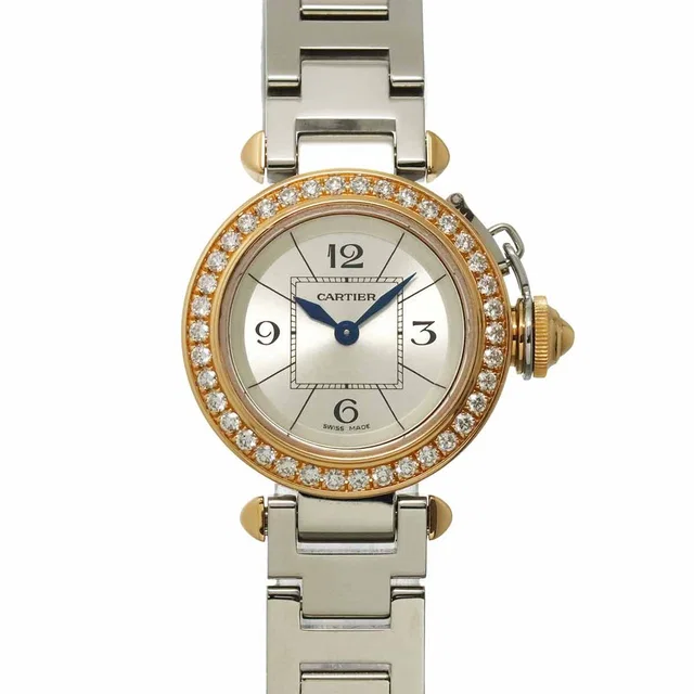 Cartier Miss Pasha WJ124021 Quartz Silver Dial Ladies Wrist Watch in Silver from Luxury Promise