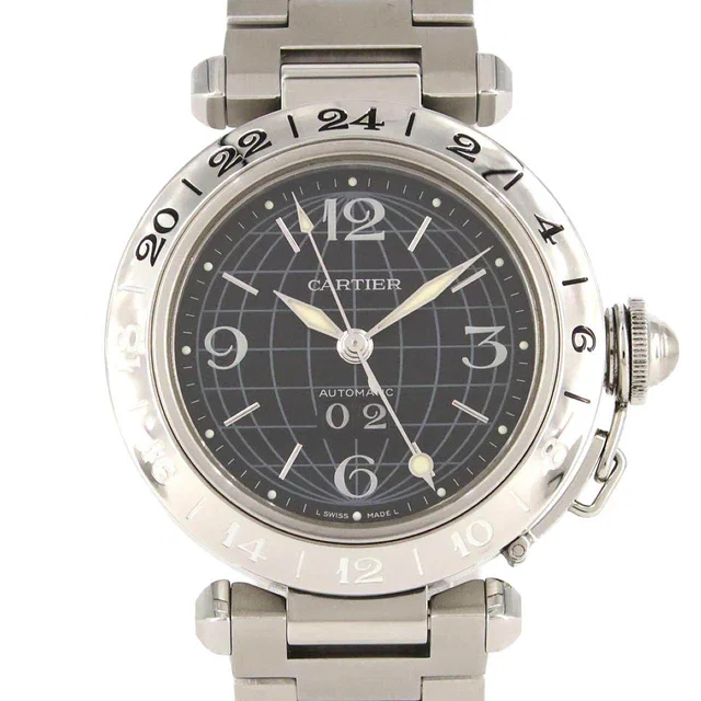 Cartier Pasha C GMT Grande Date Stainless Steel Automatic from LuxUness