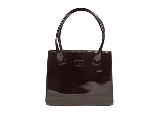 Brown Dolce & Gabbana Patent Leather Handbag in Brown Patent leather from Designer Revival