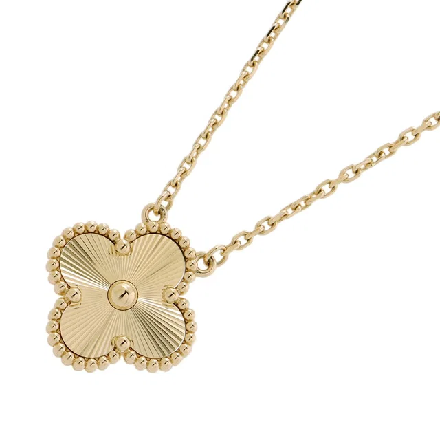 Van Cleef & Arpels Vintage Alhambra Guilloche PendantVCARP4KL00 18K Yellow Gold in Yellow from GALLERY RARE
