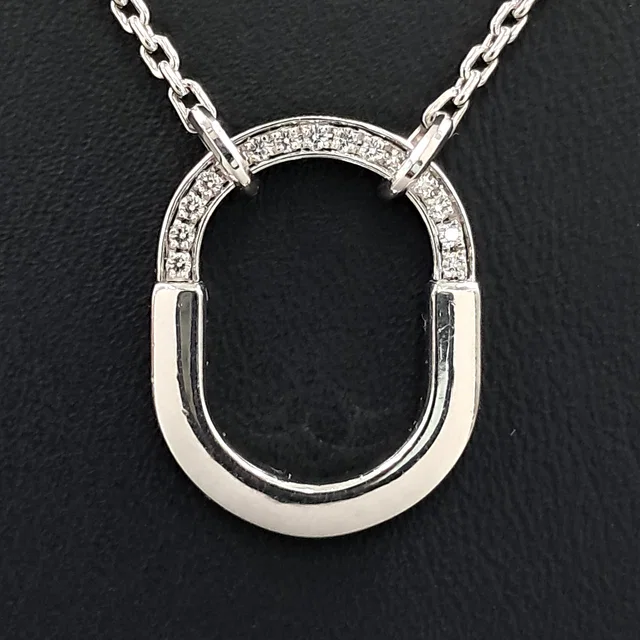 Tiffany diamond lock necklace from GUGUS