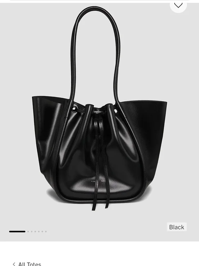 Proenza Schouler Drawstring Tote Bag in black Calfskin from Poshmark