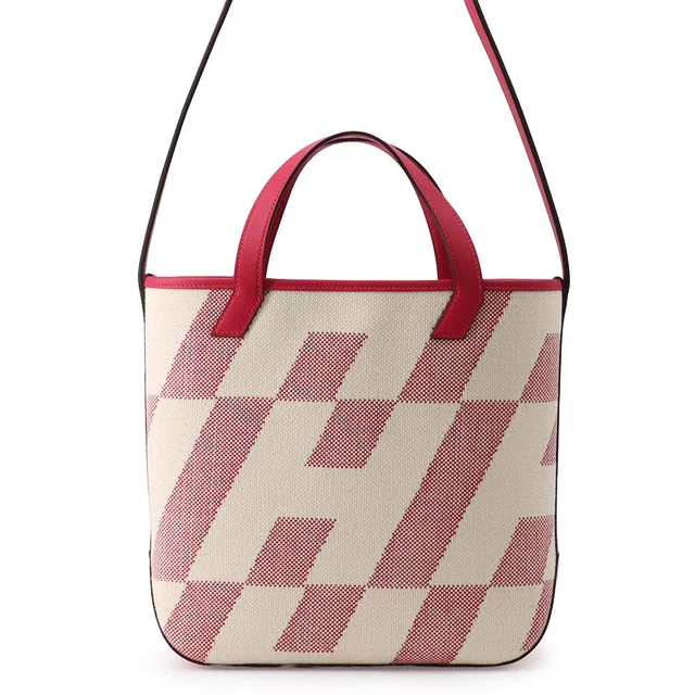Hermès H Ambie Framboise Toile H Swift Leather Size PM in Swift leather from GALLERY RARE