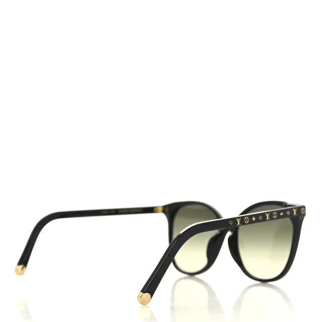 Louis Vuitton Acetate My Monogram Light Cat Eye Sunglasses Z1657E Black in Black from FASHIONPHILE, photo 4 of 7