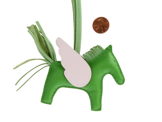Hermès Vert Yucca Lambskin Rodeo Pégase PM in Green Lambskin from Ann's Fabulous Finds, photo 4 of 4