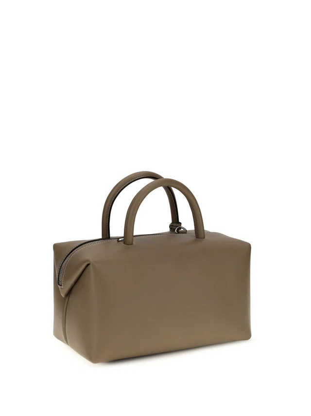 Max Mara Holdall Top Handle Bag — Beige Calf Leather in Beige Calfskin from HEWI