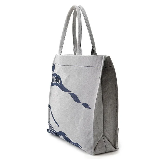 Burberry Square Horse Logo Tote Bag Gray/Navy8080749 Canvas in Grey Canvas from GALLERY RARE, photo 2 of 2
