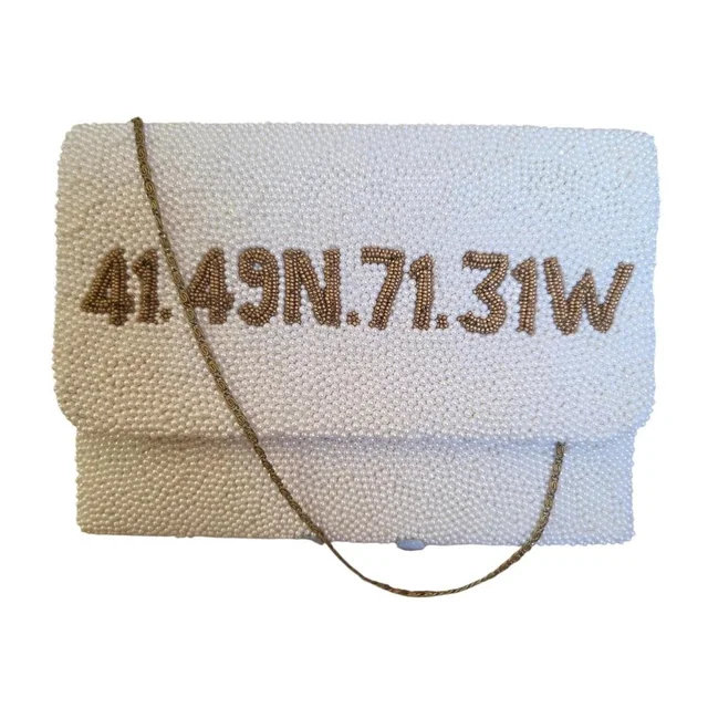 Moynat Women's Bag - Gold/White in gold|white from Depop, photo 1 of 1