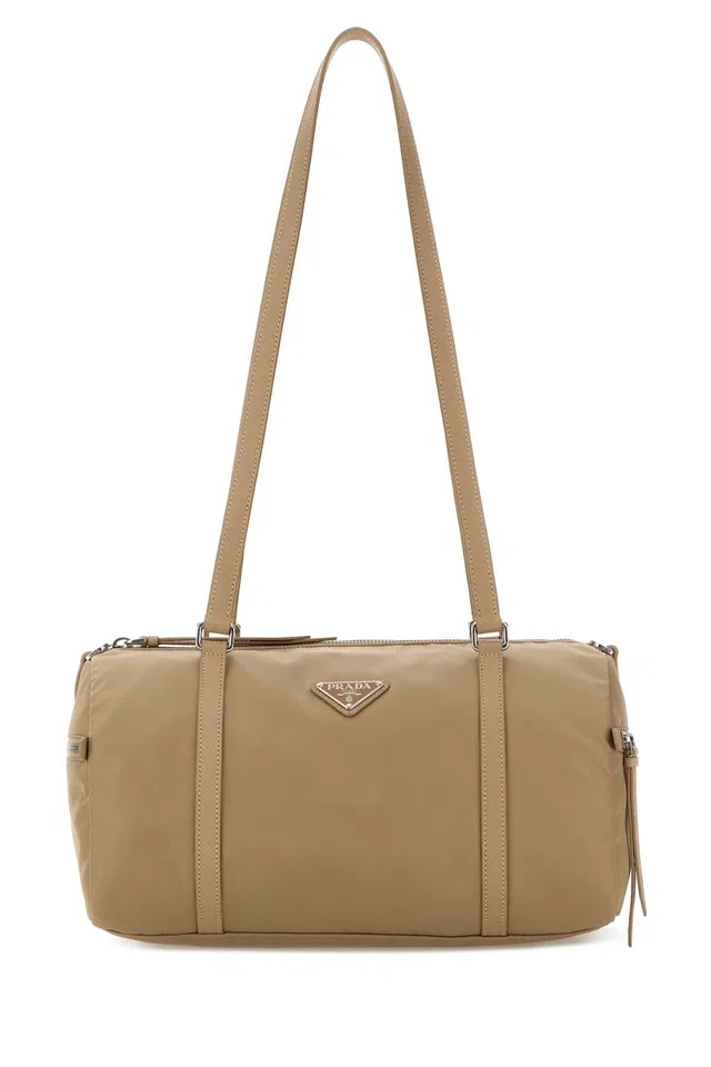 Prada Re-Nylon Shoulder Bag — Beige in Beige Nylon from HEWI