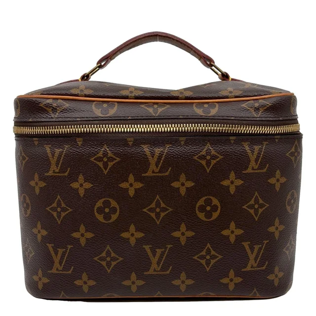 Louis Vuitton Nice BB Toiletry Monogram Canvas Vanity Case Brown in Brown Coated canvas from Dallas Designer Handbags