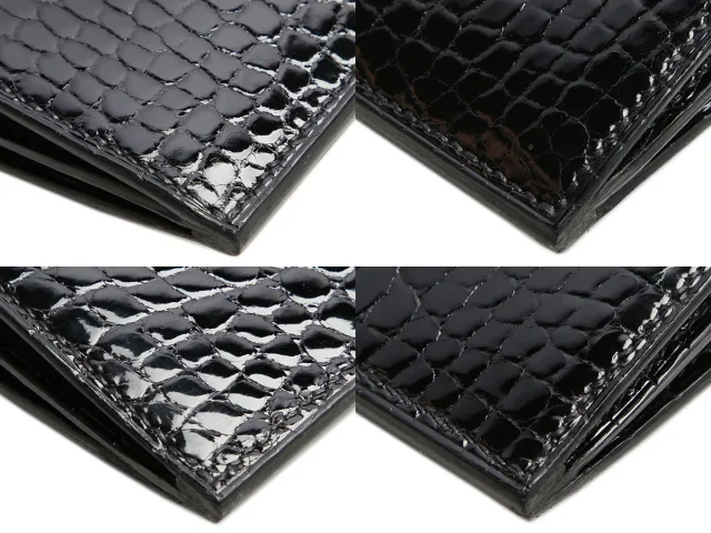 Hermès Black Shiny Alligator Kelly Pocket Long Wallet in Black Crocodile from Ann's Fabulous Finds, photo 8 of 10