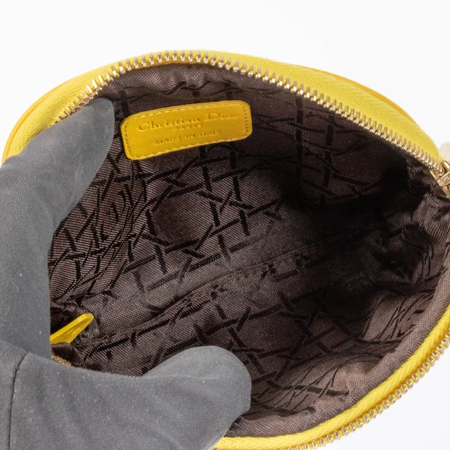 Dior Yellow Cannage Pouch in Yellow from Labellov, photo 5 of 5