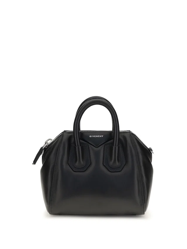 Givenchy Antigona Bomber Top Handle Bag — Black Lamb Ovis Aries in Black Lambskin from HEWI