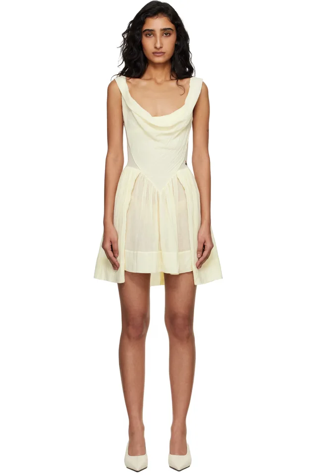 Vivienne Westwood Yellow Sunday Minidress, image 1 of 1 from SSENSE