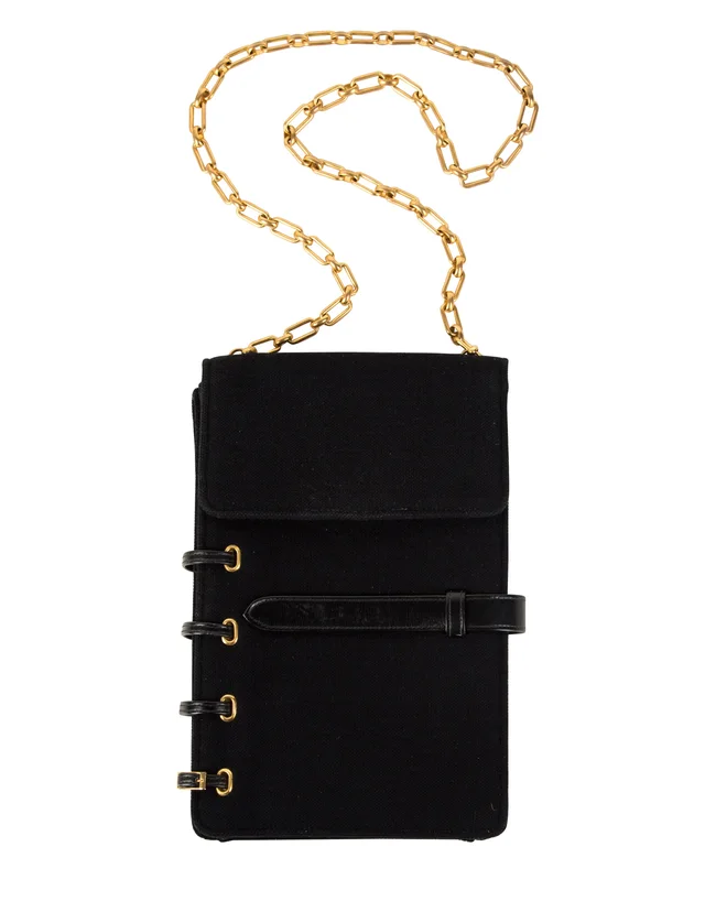 Saint Laurent Vintage Haute Couture AW 1967 Very Special Mod Book Bag in Wool from Amarcord Vintage Fashion